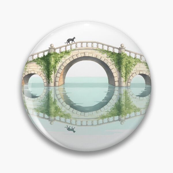 Item preview, The Journey of Little Cat Purry: Purry and Arch Bridge designed and sold by AeonaDesign.