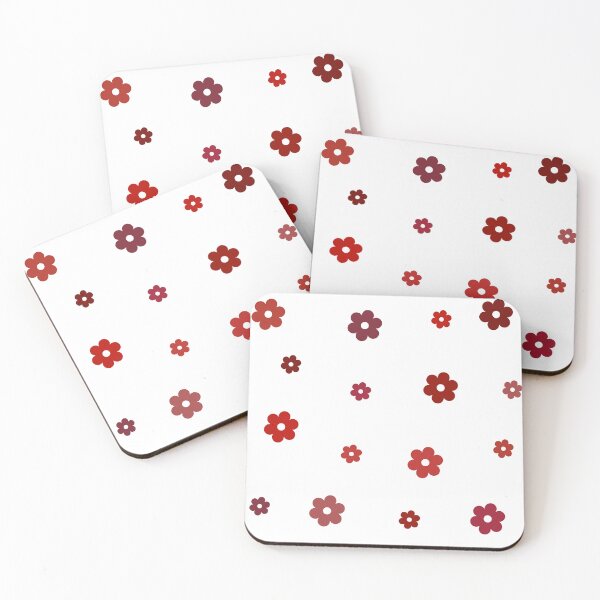Item preview, Red and Burgundy Retro Flowers Pack designed and sold by Aesthetic Crew.