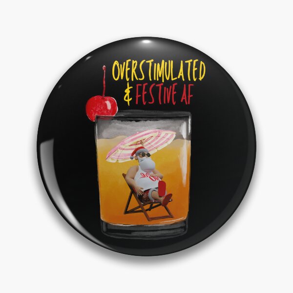 Item preview, Funny Christmas Sarcasm Feral Santa Overstimulated & Festive AF Adult Humor  designed and sold by Zayavca.