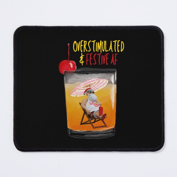 Item preview, Funny Christmas Sarcasm Feral Santa Overstimulated & Festive AF Adult Humor designed and sold by Zayavca.