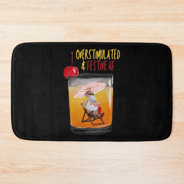 Item preview, Funny Christmas Sarcasm Feral Santa Overstimulated & Festive AF Adult Humor  designed and sold by Zayavca.