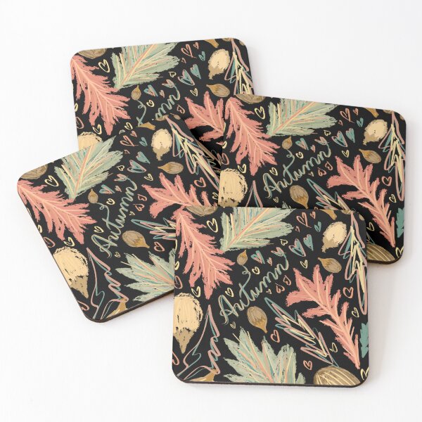Item preview, Autumn leaves and Hearts designed and sold by Lovesicker.