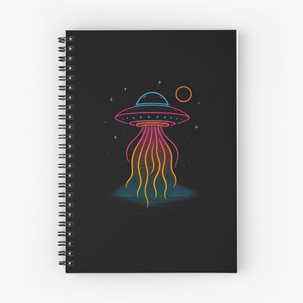 Item preview, Neon Jellyfish UFO – Cosmic Tractor Beam Design designed and sold by OnPointOutfits.