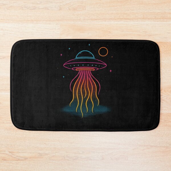 Item preview, Neon Jellyfish UFO – Cosmic Tractor Beam Design designed and sold by OnPointOutfits.