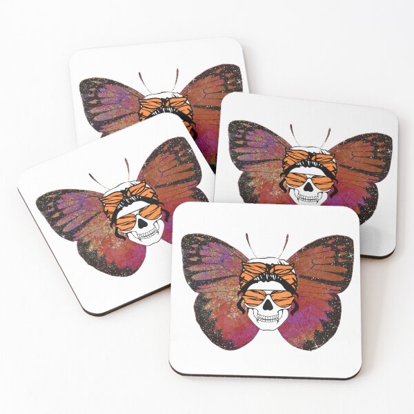 Item preview, Rebellious Skull with Butterfly Graphic designed and sold by Oak Mountain.