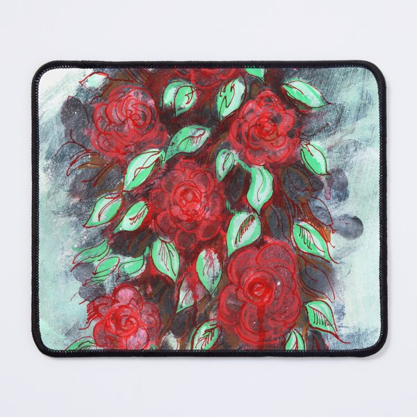 Item preview, Red flowing flowers designed and sold by Olirina.