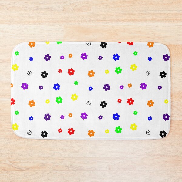 Item preview, Bright Bold Retro Scattered Rainbow Flowers Pack designed and sold by Aesthetic Crew.