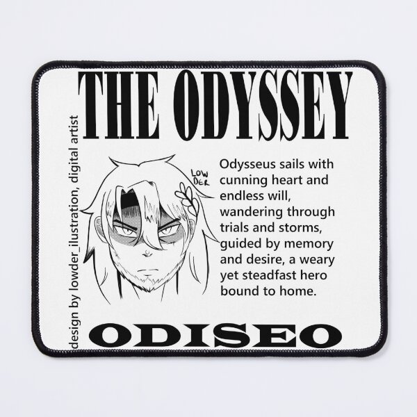 Item preview, Odysseus Line Art – Greek Mythology Inspired Design designed and sold by lowder.