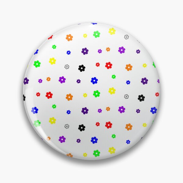 Item preview, Bright Bold Retro Scattered Rainbow Flowers Pack designed and sold by Aesthetic Crew.