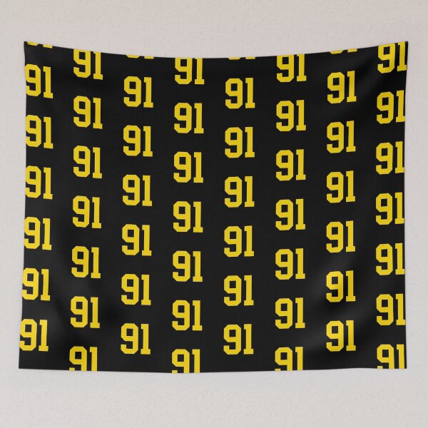 Item preview, Bold Yellow Sport Number 91 designed and sold by NECHSTORE.