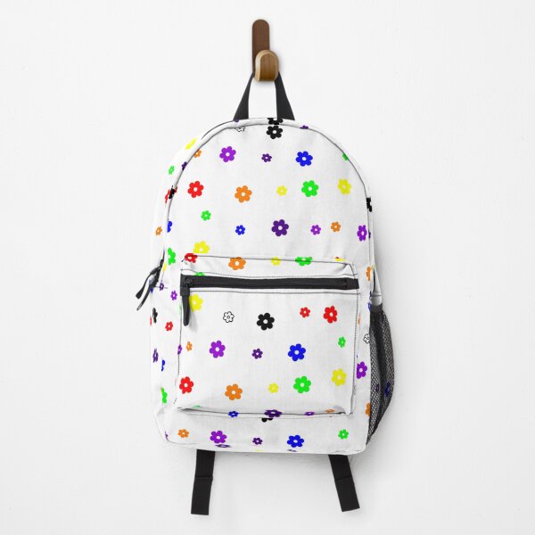 Item preview, Bright Bold Retro Scattered Rainbow Flowers Pack designed and sold by Aesthetic Crew.