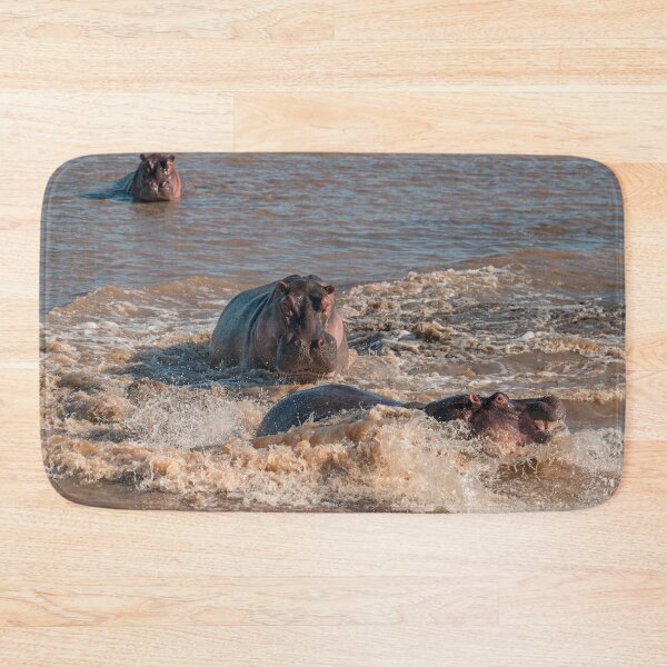 Item preview, Hippo Clash – Powerful Hippos Fighting in the River designed and sold by DavideAntoniani.