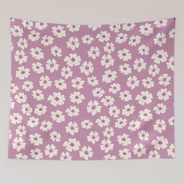 Item preview, Blush Bloom — Cream & Magenta Floral Seamless Pattern designed and sold by NicolaZhukov.