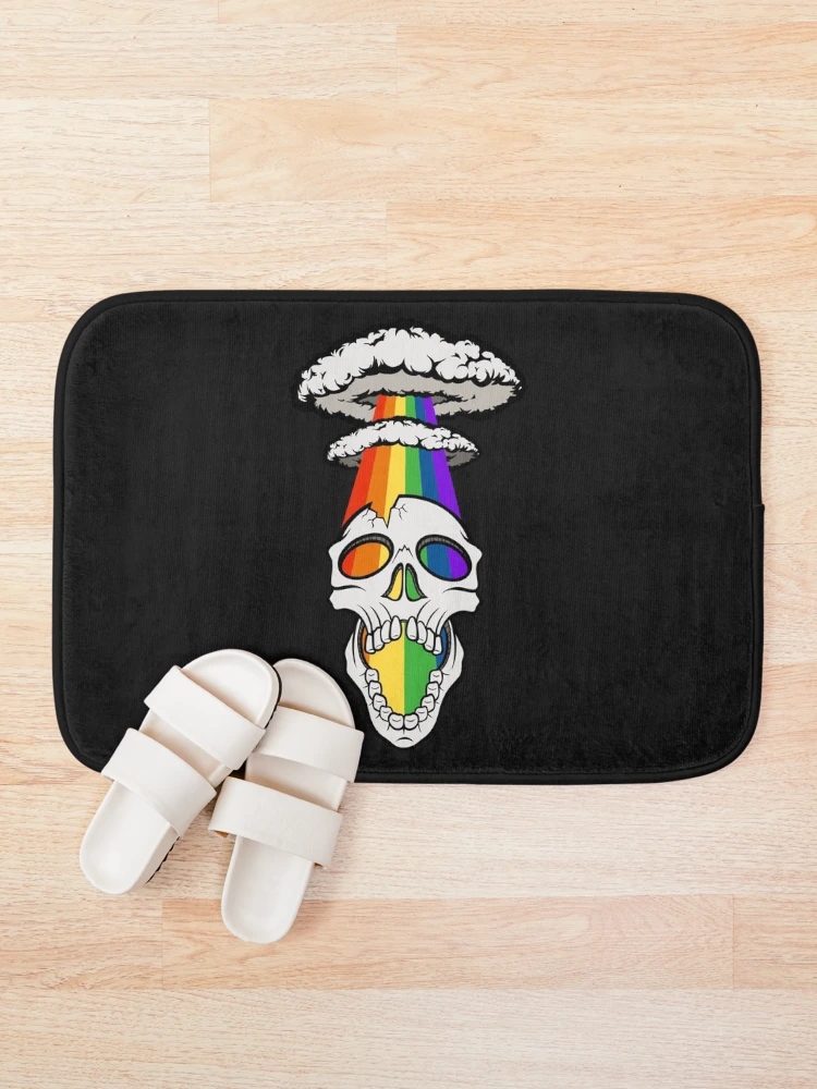 Thumbnail 1 of 6, Bath Mat, Exploding With Pride designed and sold by Candy Andy Designs.