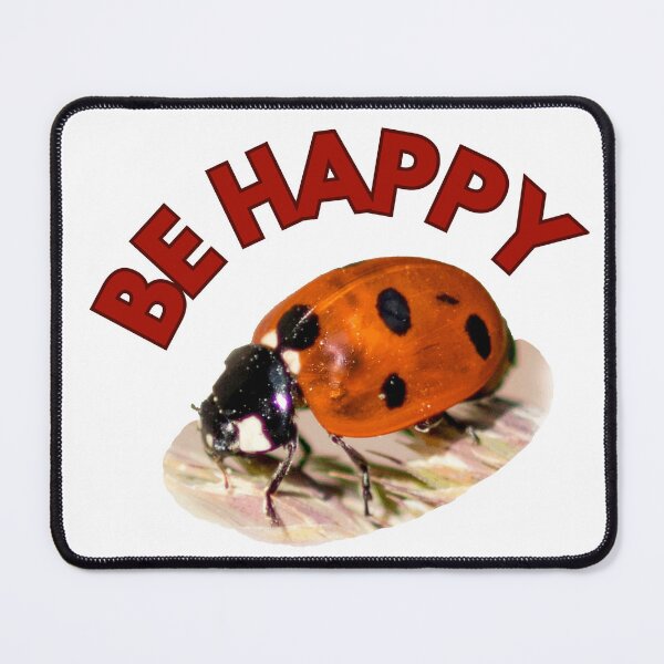 Item preview, Be happy, ladybug designed and sold by Katja LebenFreude.