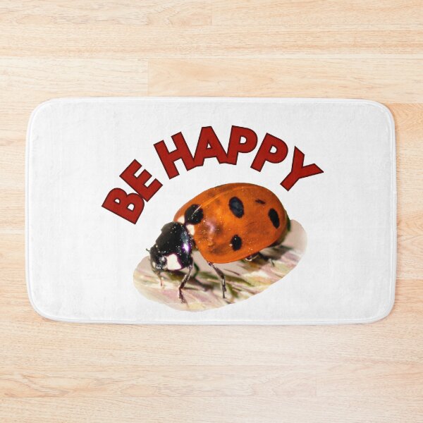Item preview, Be happy, ladybug designed and sold by Katja LebenFreude.