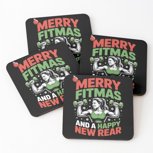 Item preview, Merry Fitmas and a Happy New Rear - Funny Christmas Gym designed and sold by Jaanussar.