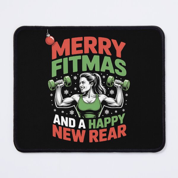 Item preview, Merry Fitmas and a Happy New Rear - Funny Christmas Gym designed and sold by Jaanussar.