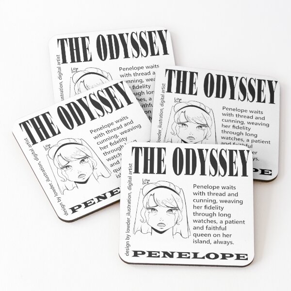 Item preview, Penelope Line Art – Greek Mythology Inspired Design designed and sold by lowder.