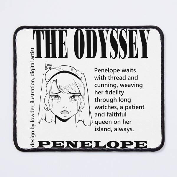 Item preview, Penelope Line Art – Greek Mythology Inspired Design designed and sold by lowder.