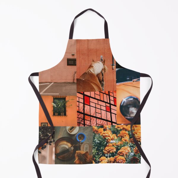 Item preview, Warm Orange Peach Tones Aesthetic Collage Art Print designed and sold by Aesthetic Crew.