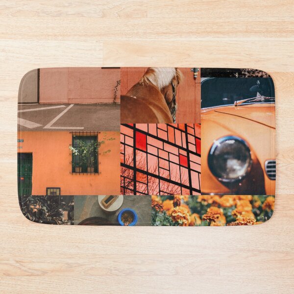 Item preview, Warm Orange Peach Tones Aesthetic Collage Art Print designed and sold by Aesthetic Crew.