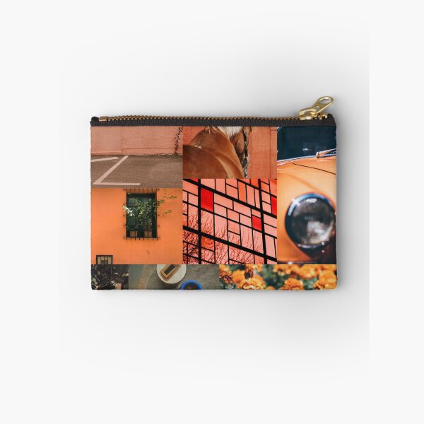 Item preview, Warm Orange Peach Tones Aesthetic Collage Art Print designed and sold by Aesthetic Crew.