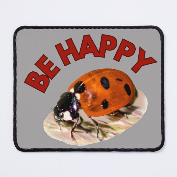 Item preview, Be happy, ladybug designed and sold by Katja LebenFreude.