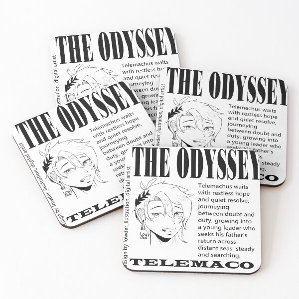 Item preview, Telemachus Line Art – Greek Mythology Inspired Design designed and sold by lowder.