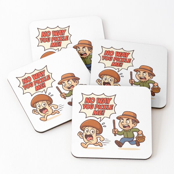 Item preview, Funny Kawaii Mushroom – “No Way You Pickle Me!” designed and sold by MK-WOOD.