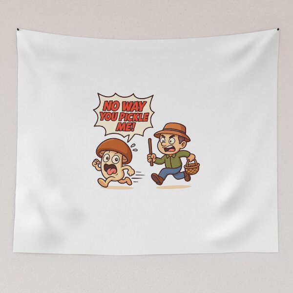 Item preview, Funny Kawaii Mushroom – “No Way You Pickle Me!” designed and sold by MK-WOOD.
