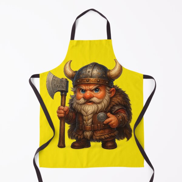 Item preview, Funny Viking Dwarf Poster | Chibi Fantasy Warrior with Axe and VLF Badge – Design by VLF designed and sold by VitalLifeForce.