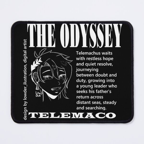 Item preview, Telemachus Line Art – Greek Mythology Inspired Design designed and sold by lowder.