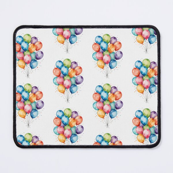 Item preview, Happy birthday balloons watercolor or congratulations art paint illustration  designed and sold by cheekylorns.