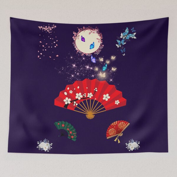 Item preview, Oriental Inspired Fan Dance designed and sold by CherWhiteRabbit.