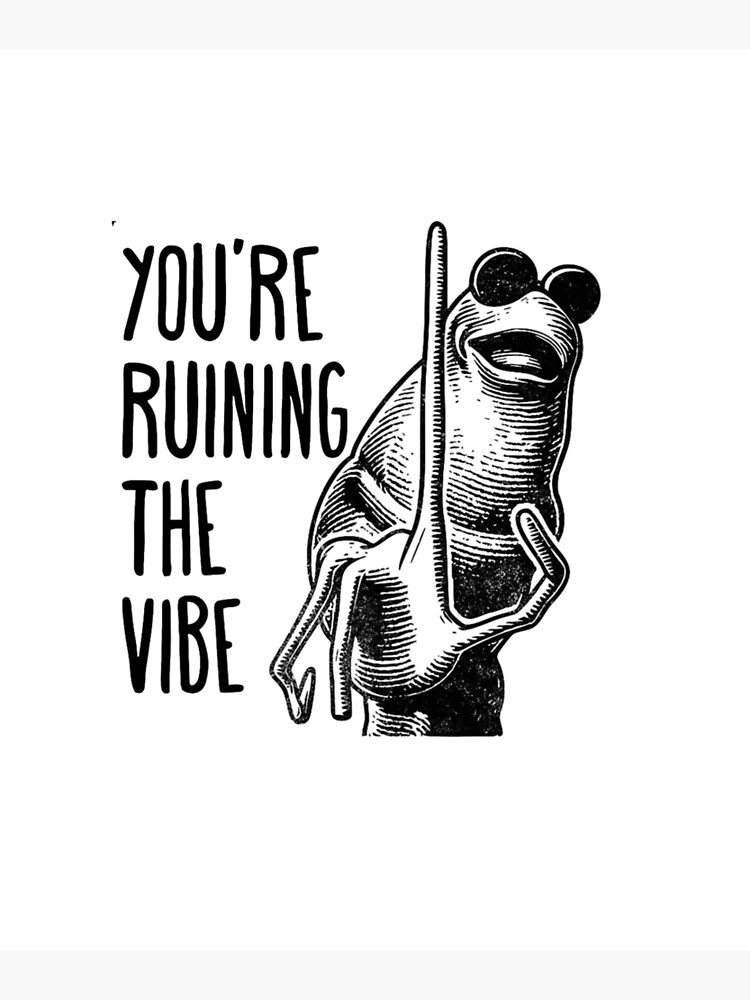 Marcus The Worm, You're Ruining The Vibe Marcus The Worm Meme, Marcus The Worm, Funny Meme, Brain Rot  Poster