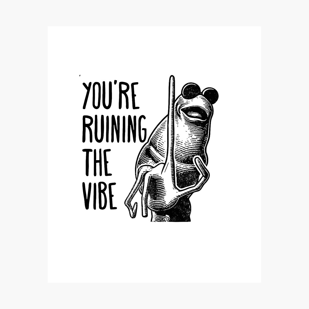 Marcus The Worm, You're Ruining The Vibe Marcus The Worm Meme, Marcus The Worm, Funny Meme, Brain Rot  Poster