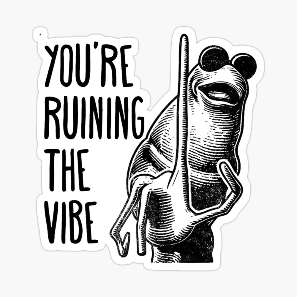 Marcus The Worm, You're Ruining The Vibe Marcus The Worm Meme, Marcus The Worm, Funny Meme, Brain Rot  Poster