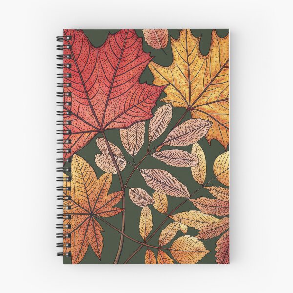 Item preview, Autumn Leaves Illustration – Detailed Fall Foliage Outdoor Nature Design designed and sold by NoctaHike.