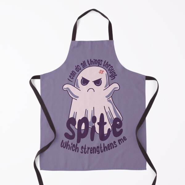 Item preview, I Can Do All Things Through Spite – Angry Ghost Pun Art designed and sold by Feral-by-Elsie.