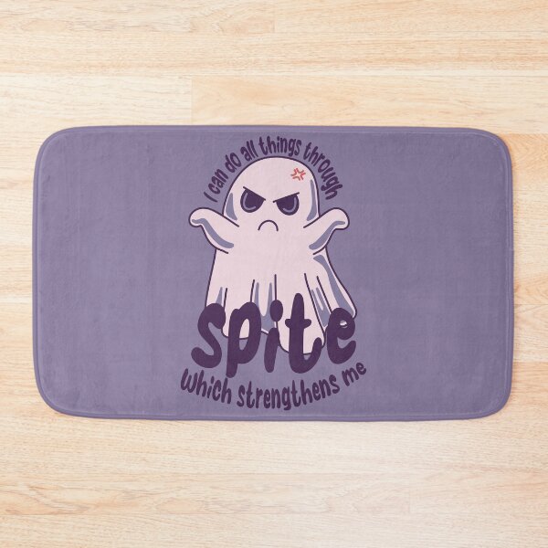 Item preview, I Can Do All Things Through Spite – Angry Ghost Pun Art designed and sold by Feral-by-Elsie.