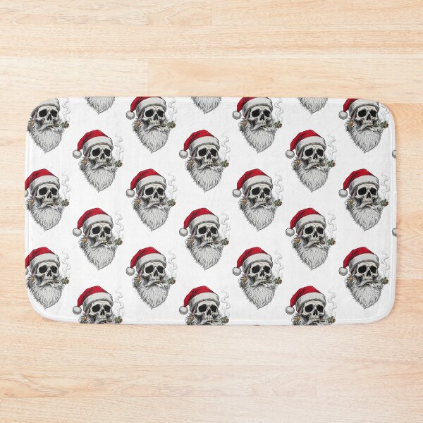 Item preview, Skull Santa 420 Cigar - Creepy Hand-Drawn Christmas designed and sold by SkullTroops.