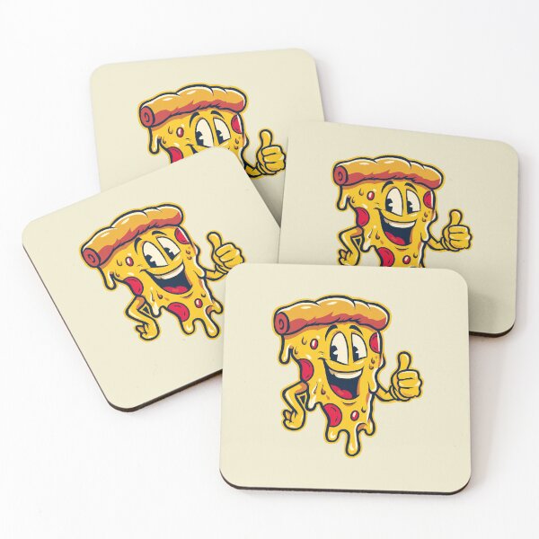 Item preview, Retro Pizza Slice – Funny Cartoon Fast Food Design designed and sold by Meiersbeste.