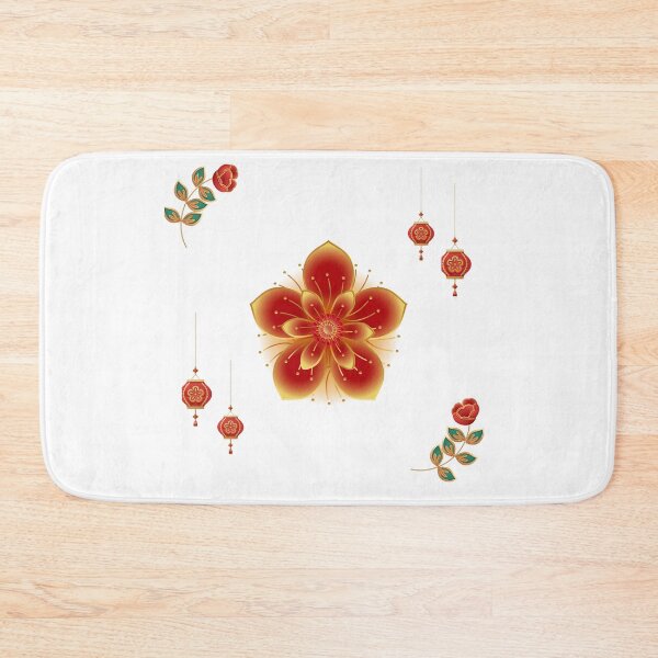 Item preview, Oriental Inspired  Blossoms and Hanging Lanterns designed and sold by CherWhiteRabbit.
