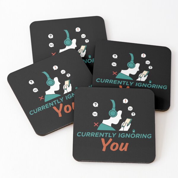 Item preview, Currently Ignoring You Phone Logo designed and sold by Silent Watch Threads..