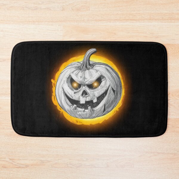 Item preview, Evil Glowing Pumpkin – Scary Halloween Jack-o’-Lantern Art designed and sold by TestudoDesign.
