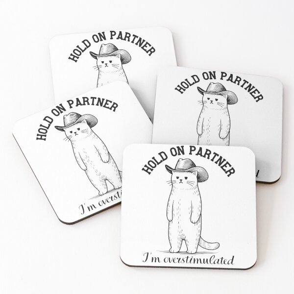 Item preview, Hold On Partner I'm Overstimulated designed and sold by SnorkleSupply.