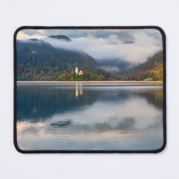 Item preview, Pilgrimage Church of the Assumption of Maria, Lake Bled landscape, Slovenia designed and sold by goceris.