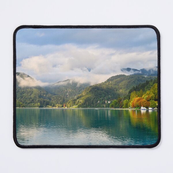 Item preview, Pilgrimage Church of the Assumption of Maria, Lake Bled autumn season landscape, Slovenia designed and sold by goceris.
