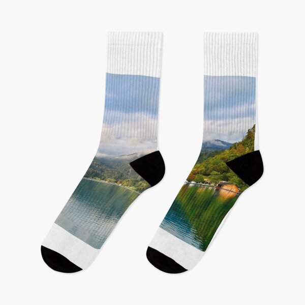 Item preview, Pilgrimage Church of the Assumption of Maria, Lake Bled autumn season landscape, Slovenia designed and sold by goceris.